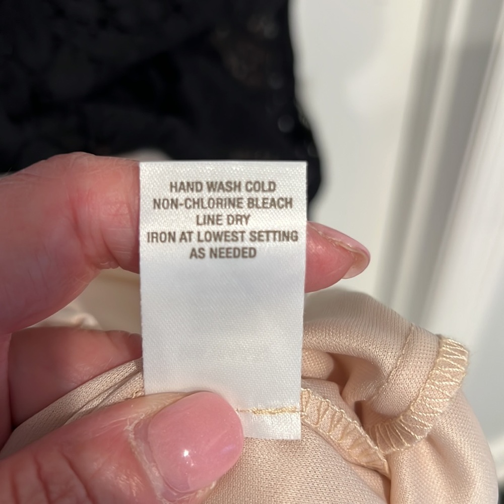 Dress Barn Tea Length Black Lace/Nude Formal Dress - Picture 6 of 6